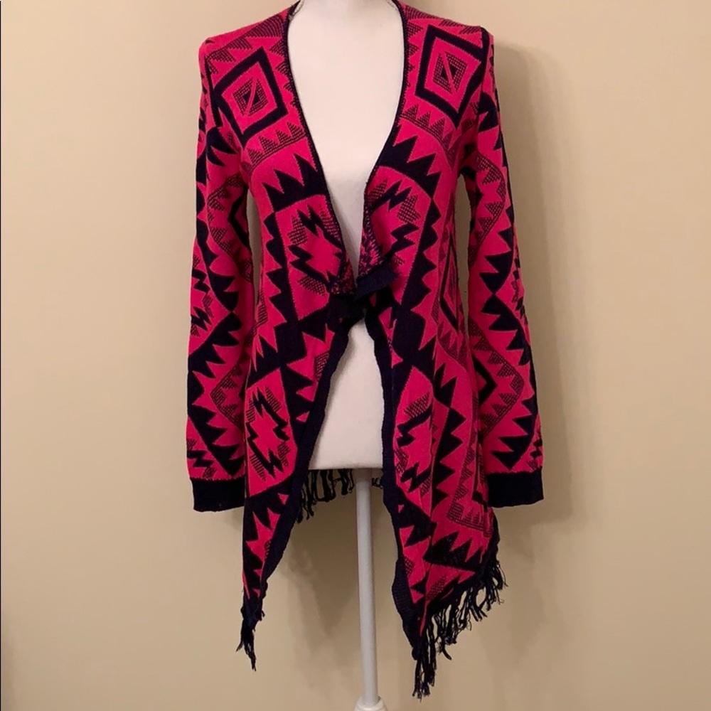 Fringe Knit Cardigan